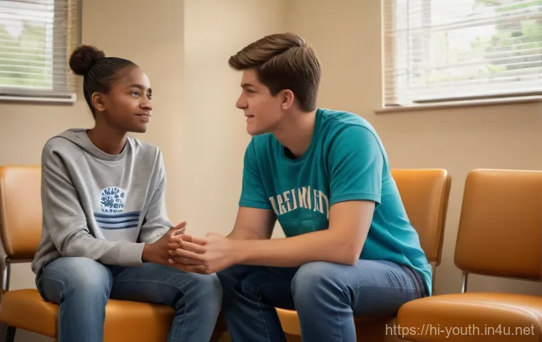 청소년상담사 이론과 실무의 균형 맞추기 - **Prompt: Building Trust and Initial Connection in Youth Counseling**
    "A compassionate female co...