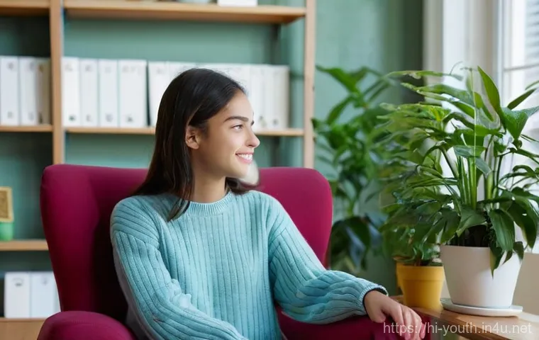 청소년상담사 실무에서의 의사소통 스킬 - **Prompt 1: Empathetic Counseling Session**
    "A cozy and inviting counseling room, bathed in soft...