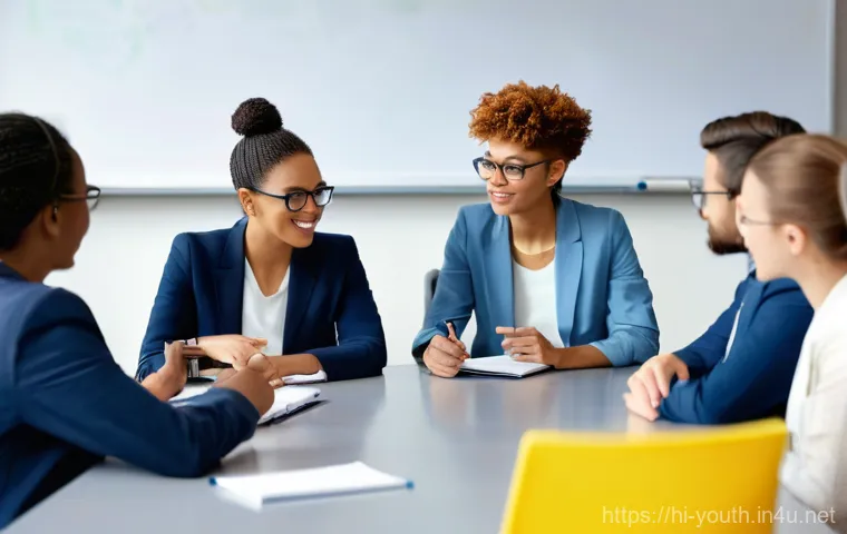 청소년상담사로서 경력 개발을 위한 워크샵 - **Prompt for Counselor Self-Care:**
    "A serene female counselor, dressed in comfortable, modest y...