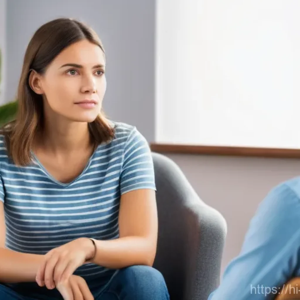 청소년상담사 실기시험 채점 기준 - **Prompt: Empathetic Connection in Counseling**
    An image portraying a professional female counse...