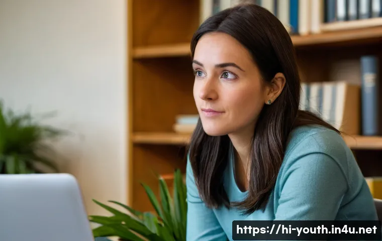 청소년상담사와 정신건강 전문가의 차이 - **Prompt:** A young adult, in their late teens or early twenties, sits comfortably on a modern, upho...